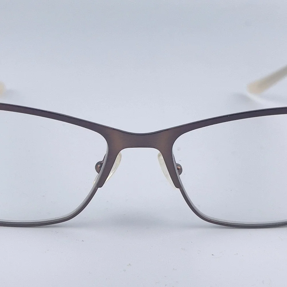 Karen Kane Xanadu‎ Women's Eyeglasses Frame Matte Brown Half Rim 53-16-135 mm